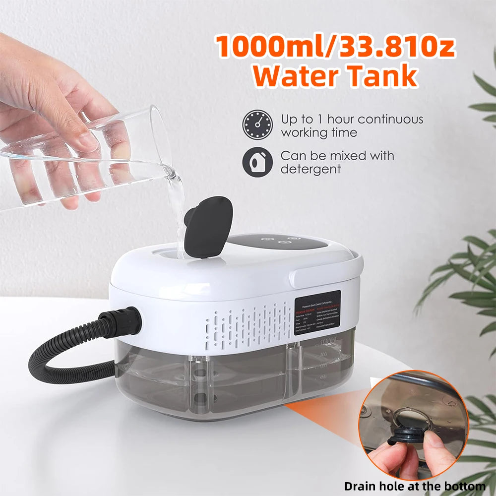 High Temperature Steam Cleaner 110V Portable Handheld Steam Cleaning Machine  6-Gear LCD Touch Screen 1500W Multi-Function Steam Cleaning Machine for Kitchen Hoods, Air Conditioners, Deep Cleaning and Disinfection