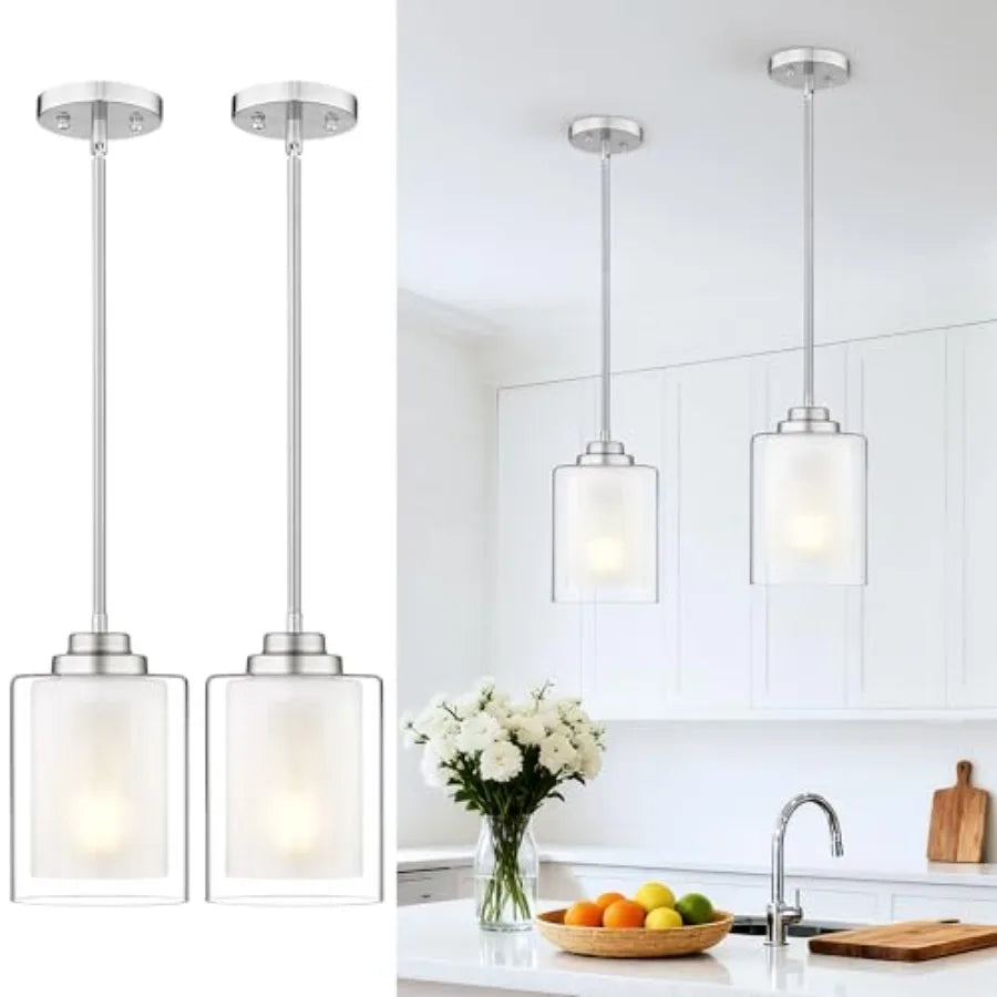 Modern Pendant Light, Modern Pendant Light for Kitchen Island, Hanging Ceiling Light Fixture, Farmhouse Pendant Lighting for Di