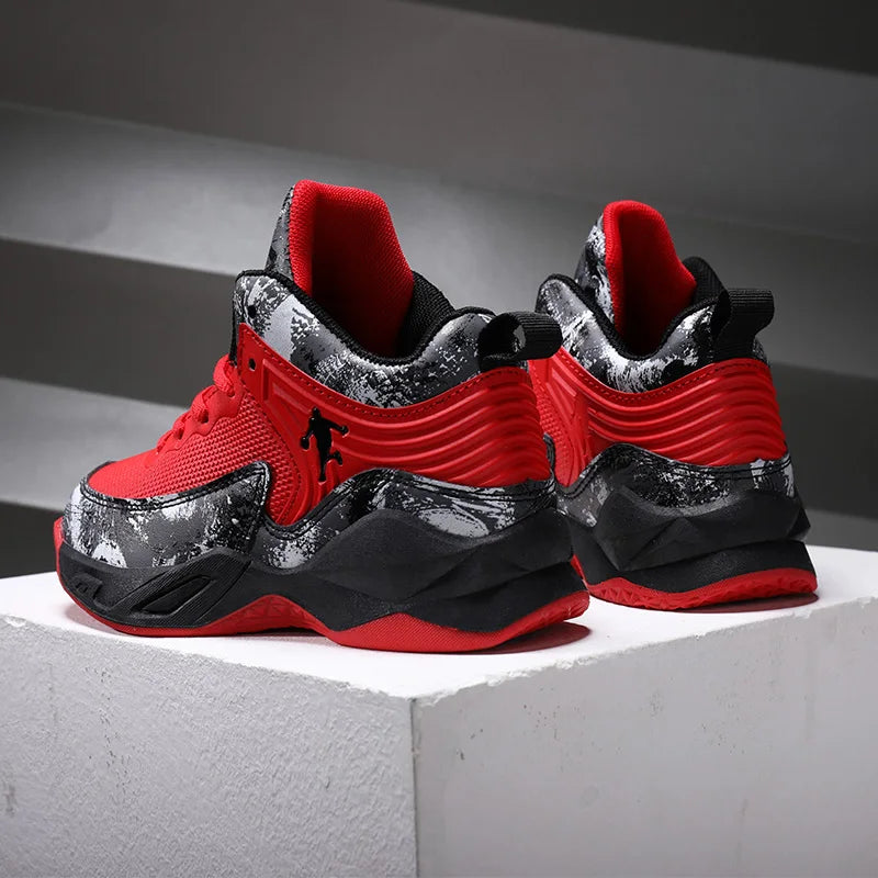 2025 Basketball Shoes for Kids Sneakers New Boys Brand Thick Sole Non-slip Children Sports Shoes Child Boy Basket Trainer Shoes