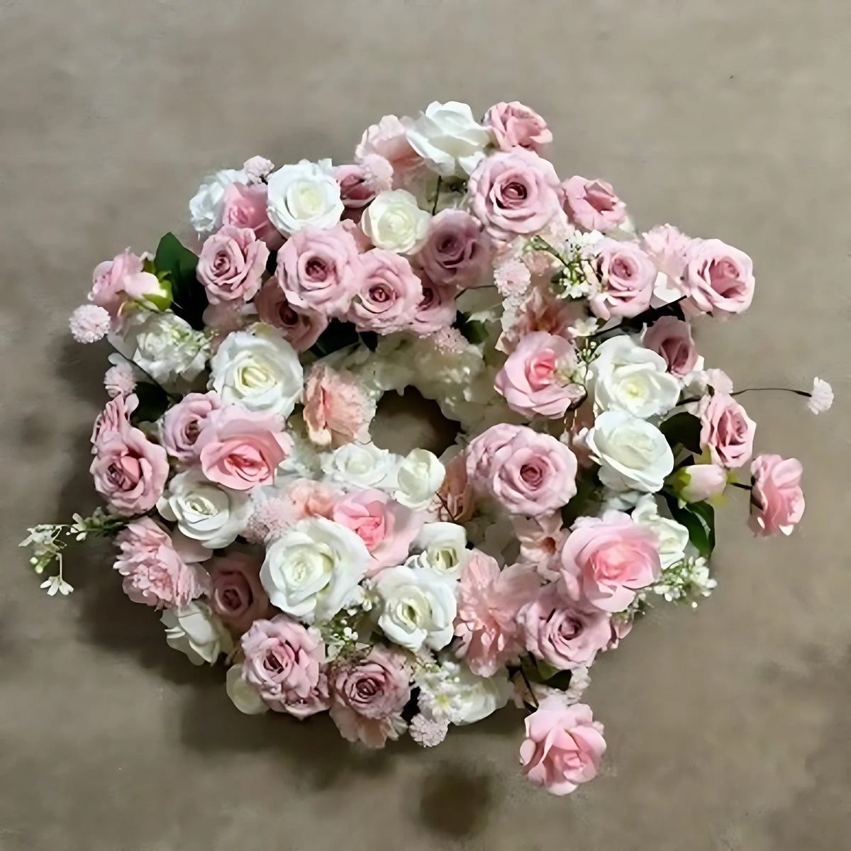 70/50/40/30/20cm New Wedding Table Centerpiece Flower Wreath, Candlestick Decor, Rose, Green Leaf, Floral Arrangement, Christmas
