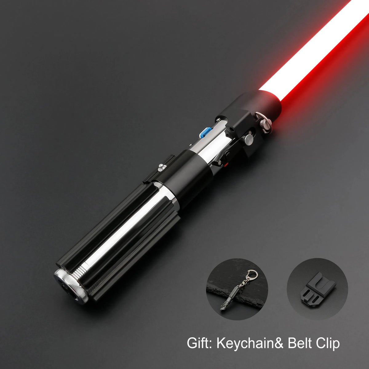 TXQSABER Lightsaber Neopixel Smooth Swing Light Sword Metal Handle LED Strip Blade Jedi Cosplay Christmas Gift Vader Replica