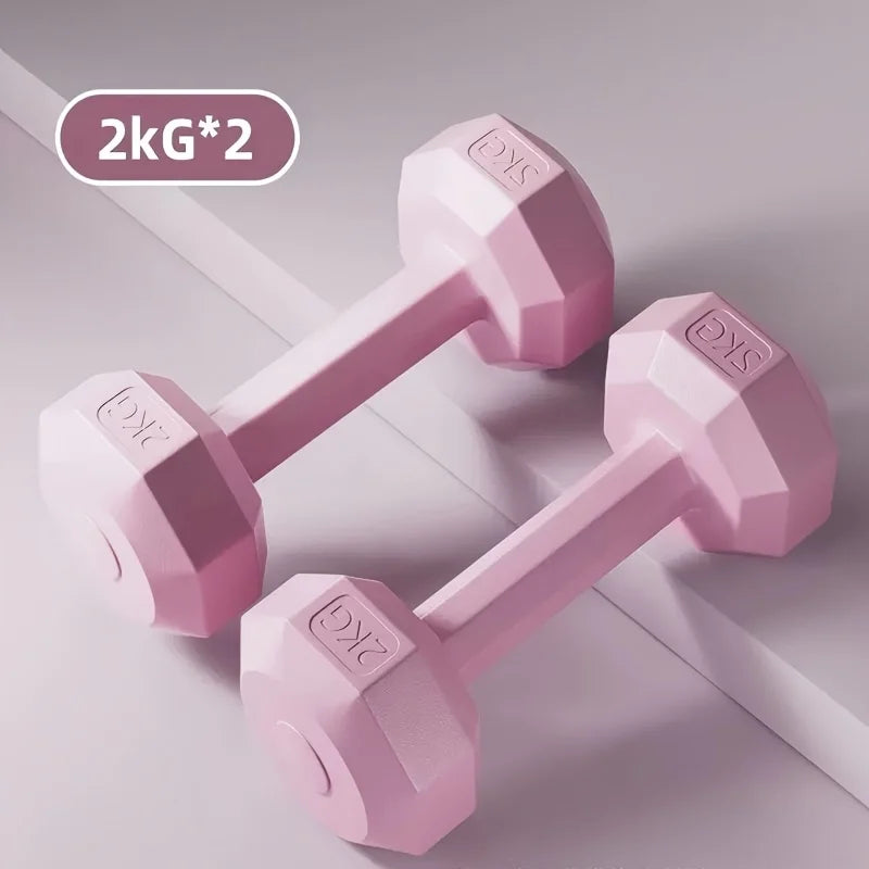 Women's Multifunctional Dumbbell Set - Perfect for Home and Gym Workouts, Arm Training and Yoga - Durable PP Material, Mixed Colors