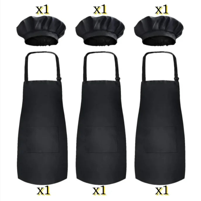 6-12 Pack Kids Painting Aprons with 2 Pockets Adjustable Chef Art Apron for Cooking Baking Painting Crafting Christmas Party