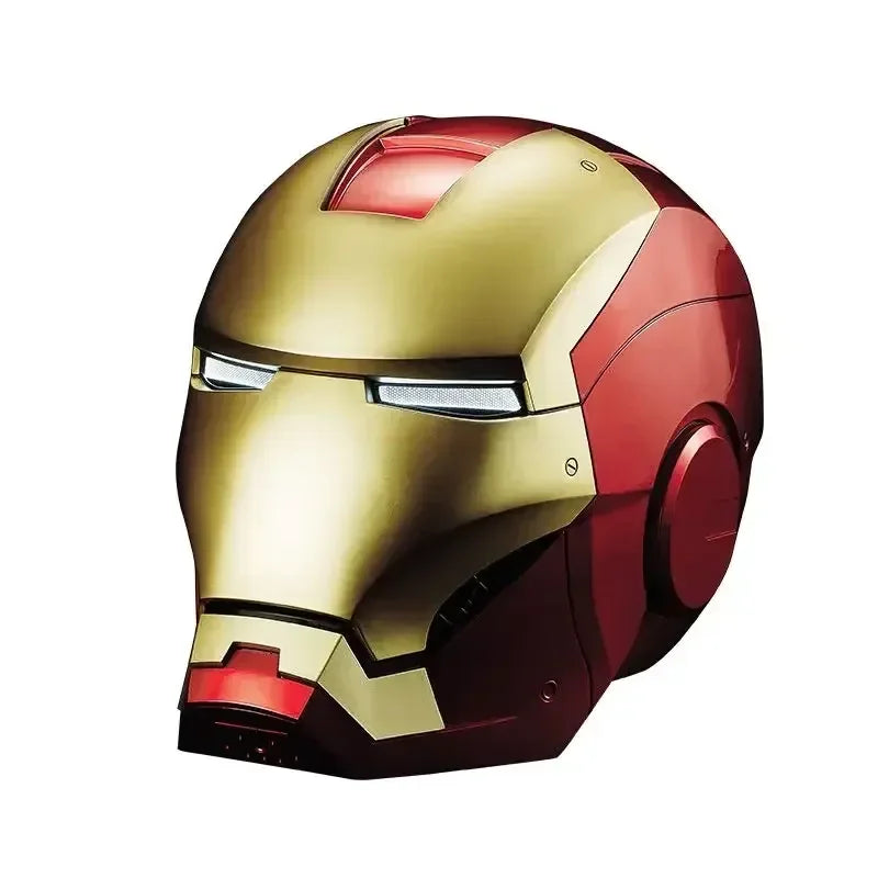 Iron Man Mask Mk5 Electric Voice Control Helmet 1/1 Cosplay 1:1 Mask Led Eyes Metal Mask Iron Man Helmet Adult Christmas Gift