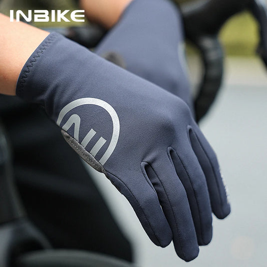 INBIKE Autumn Winter Thermal Bicycle Gloves Touch Screen Men Women MTB Road BikeGloves  Sports Fitness Outdoor Cycling Gloves