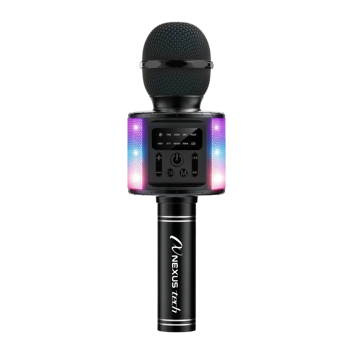 Wireless Bluetooth 5.2 Karaoke Microphone Portable Speaker Voice Changer RGB LED Premium Party Entertainment Singing Machine TWS Kids Adults Gift