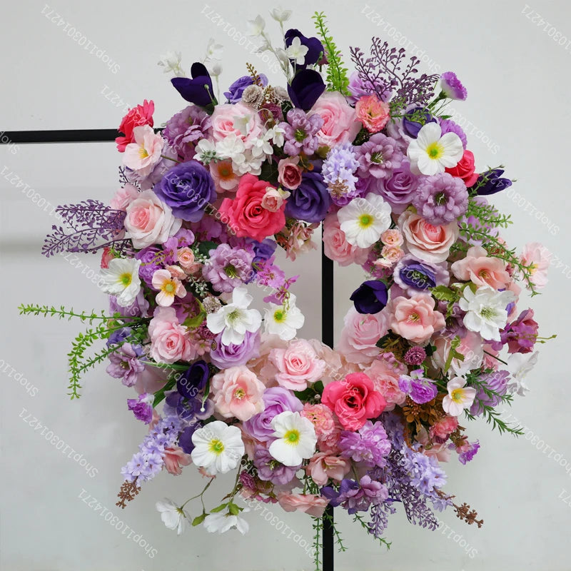 70/50/40/30/20cm New Wedding Table Centerpiece Flower Wreath, Candlestick Decor, Rose, Green Leaf, Floral Arrangement, Christmas