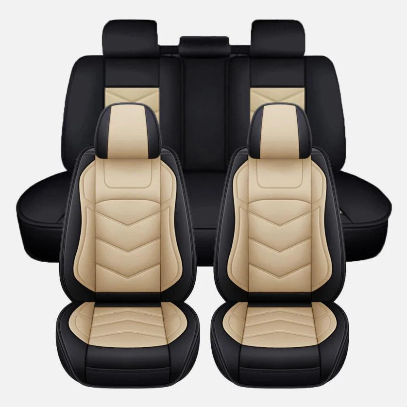 Four Season Universal For Mercedes-Benz Car Seats Cover 5-Seats Front Rear Full Set PU Leather Cushion For SUV Auto Accessories