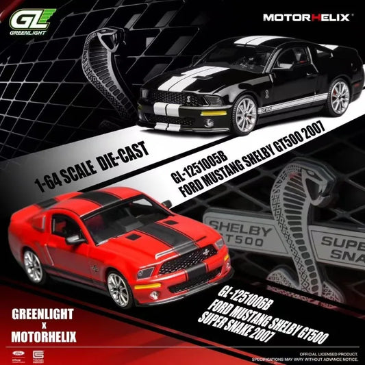 MH & GL 1:64 Shelby GT500  Alloy Die Casting Car Model Collection Model Boy Gift Christmas Gift Gifts for Men