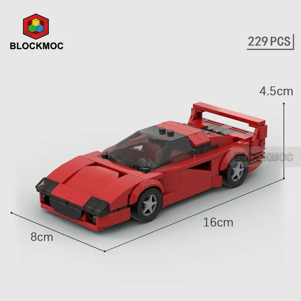 MOC Sports Car Classic Toy Building Block Set,Suitable As Birthday, Halloween, Christmas Gifts Decoration Collect