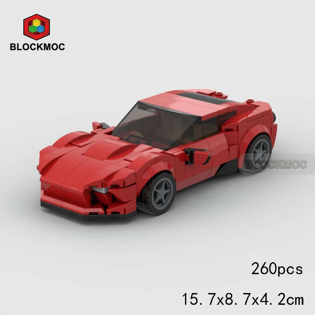 MOC Sports Car Classic Toy Building Block Set,Suitable As Birthday, Halloween, Christmas Gifts Decoration Collect