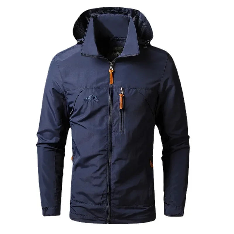 New Waterproof Military Jacket Man Spring Autumn Windbreaker Men's Hooded Jackets Camping Hiking Jackets Fishing Sportswear Coat