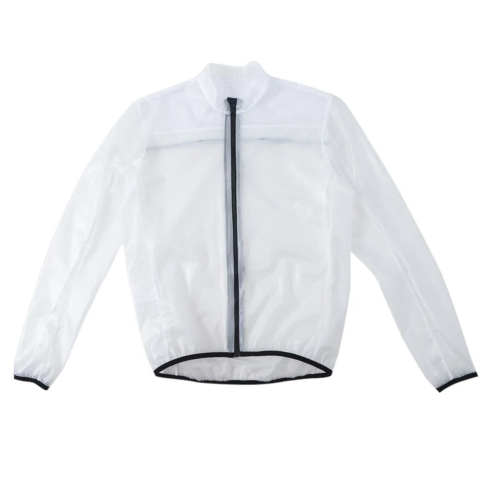 Hiserwa Ultralight Cycling Rain Jacket Waterproof Windproof Reflective Bike Jacket Breathable Packable Outdoor Riding Hiking