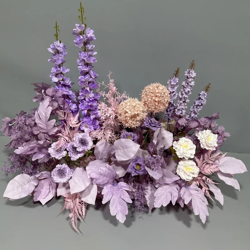 Simulation Wedding Silk Flower Earth Row Flower High Flower Stage Wedding Road Huide Event Party Layout Floor Flower Arrangement