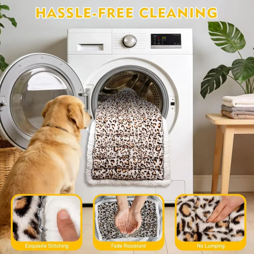 Backseat Dog Bed Mat Car Non-Slip Scratch-Resistant Seat Cover Thick Pet Travel Cushion Washable Seat Protector Blanket Cars SUV