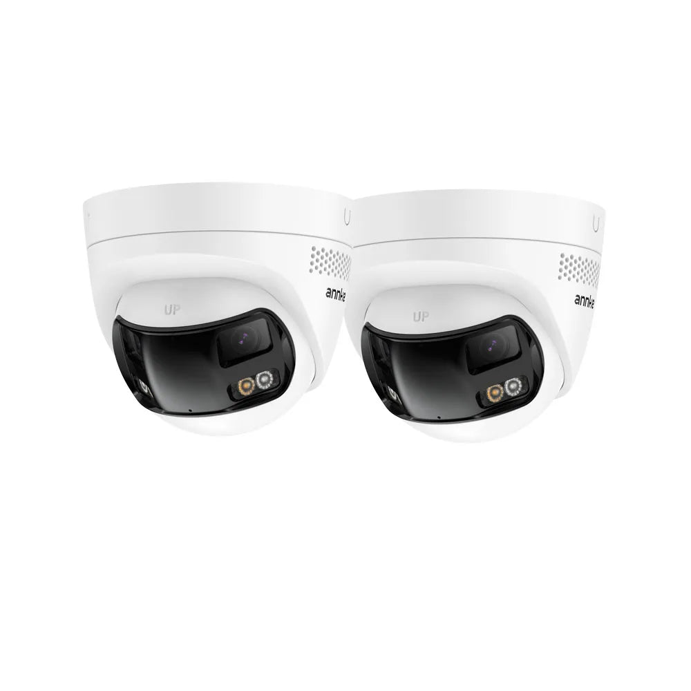 ANNKE FCD800 8MP Security Camera 180°Panoramic Dual Lens Outdoor POE Camera 4K AI Human Detect Two Way Audio IP67 8MP IP Camera