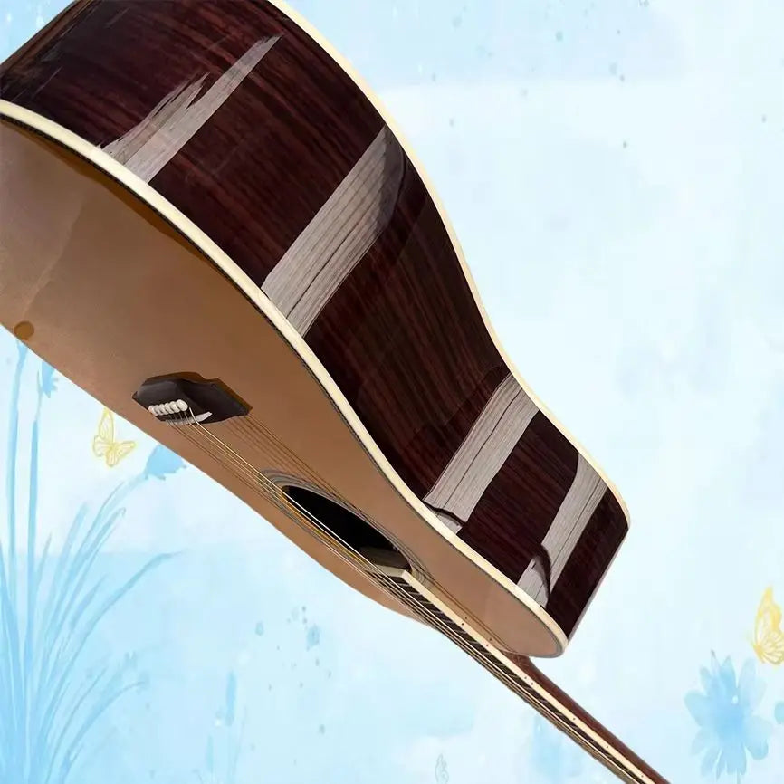 D-28CW Clarence White Acoustic Guitar，Professional Solid Spruce Top Rosewwod back and side Rosewood Fretboard Bone Nut and Saddle 21 frets 43mm nut good quality Ideal for Christmas Presents, Folk And Country Music, And Stud