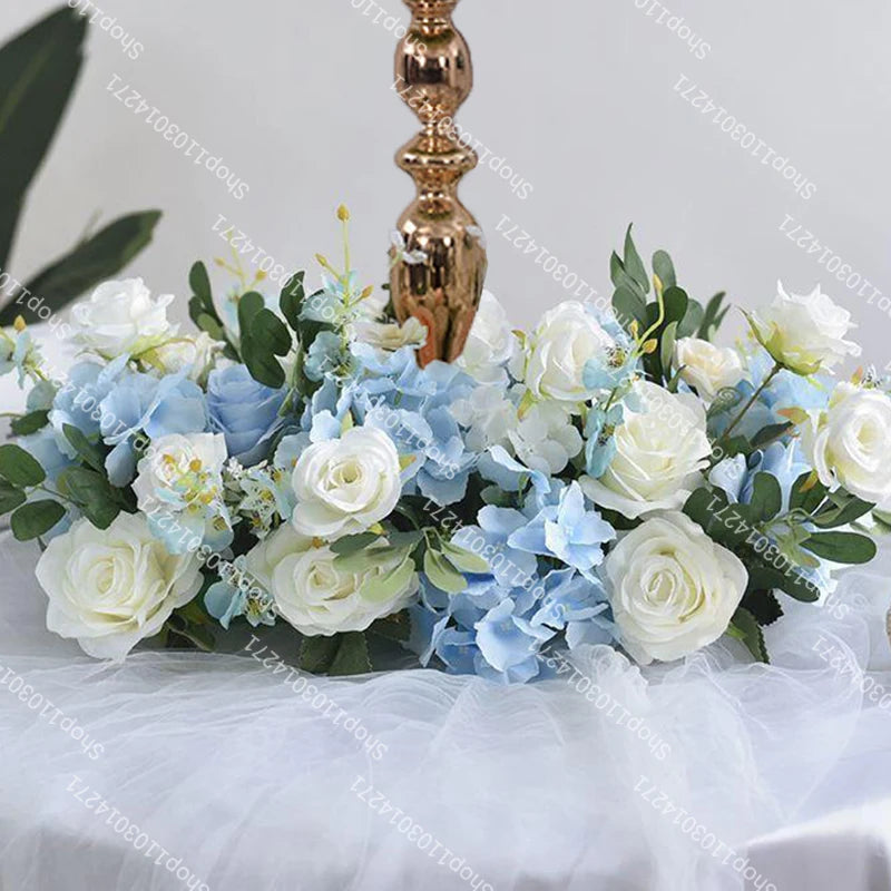70/50/40/30/20cm New Wedding Table Centerpiece Flower Wreath, Candlestick Decor, Rose, Green Leaf, Floral Arrangement, Christmas