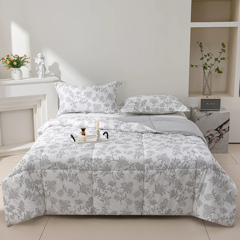 Soft Cloud-feeling Summer Duvet Thin Skin-friendly Breathable Comforter Cool Refreshing Blanket Lightweight Single Double Quilt