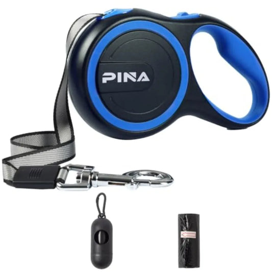 Retractable Dog Leash, 26ft Dog Leash for Small Medium Large Dogs Up to 110lbs, 360° Tangle-Free Strong Reflective Nylon Tape,