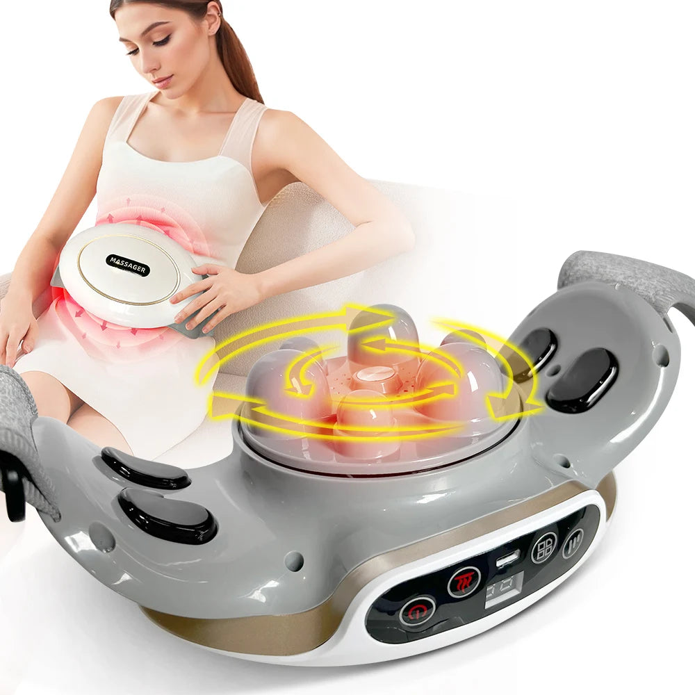 Abdominal Massager Electric Stomach Massager for Flattening Belly Multiple-use for Waist Abdomen Back Neck Leg 3 Modes, Rechargeable, Home Office Use, Mother's Day Birthday Christmas Gifts for Women Mom