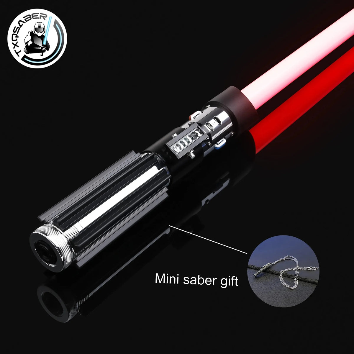 TXQ Darth Vader EP5 Christmas COMBAT Smooth Swing Metal Lightsaber Saber Force Heavy Dueling Skywalke Gift Fonts Sword