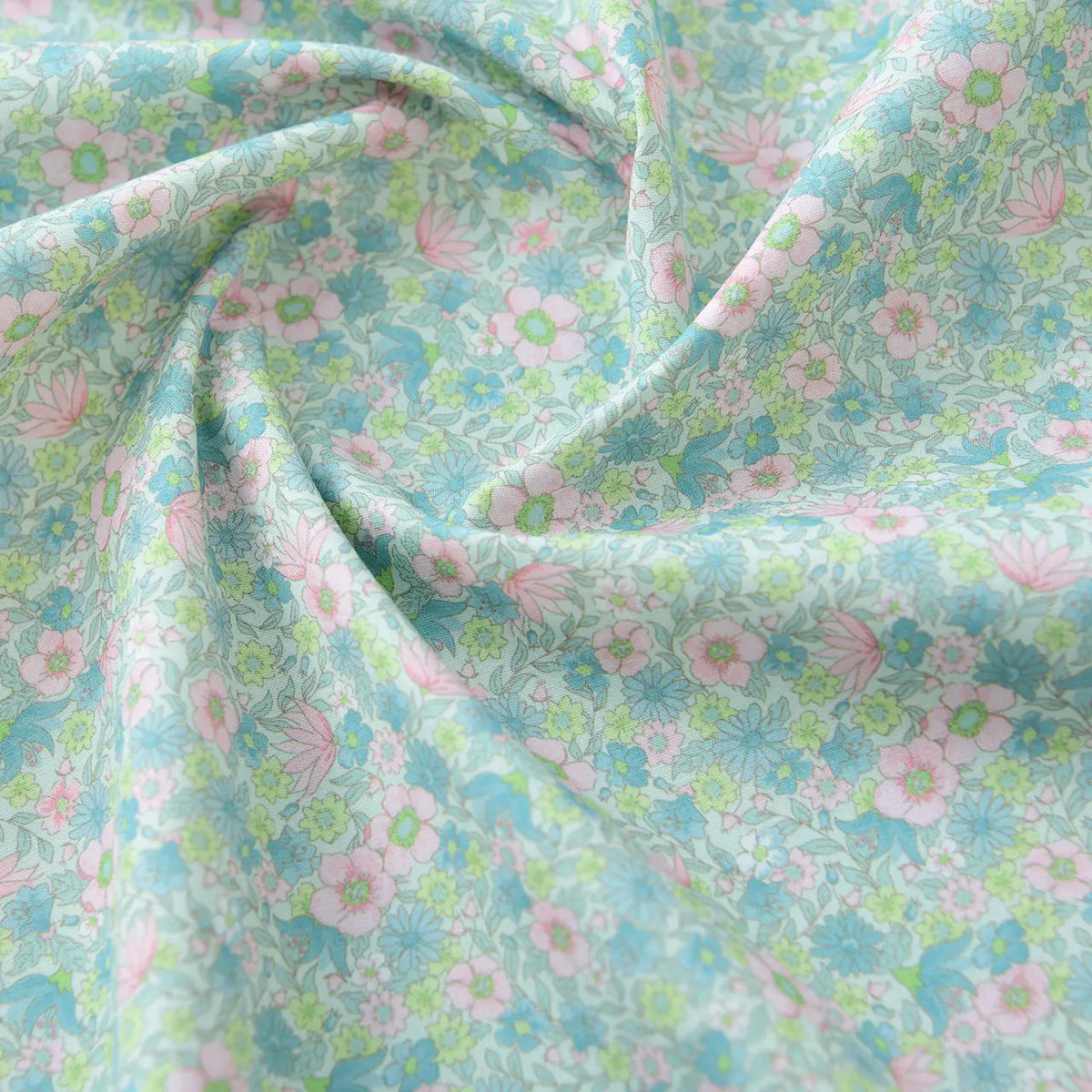 40S Pure Cotton Poplin Fabric Handmade DIY Clothing Floral Plaid Stripes Plant for Sewing Clothes by the Meter