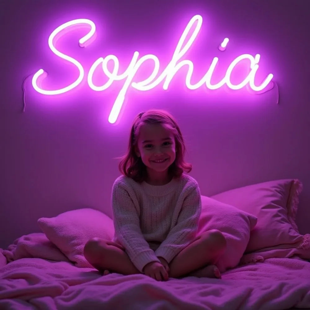 Custom LED Neon Sign USB Powered Name Sign Personalised Wall Decor for Wedding Birthday for Parties Halloween Christmas Gifts