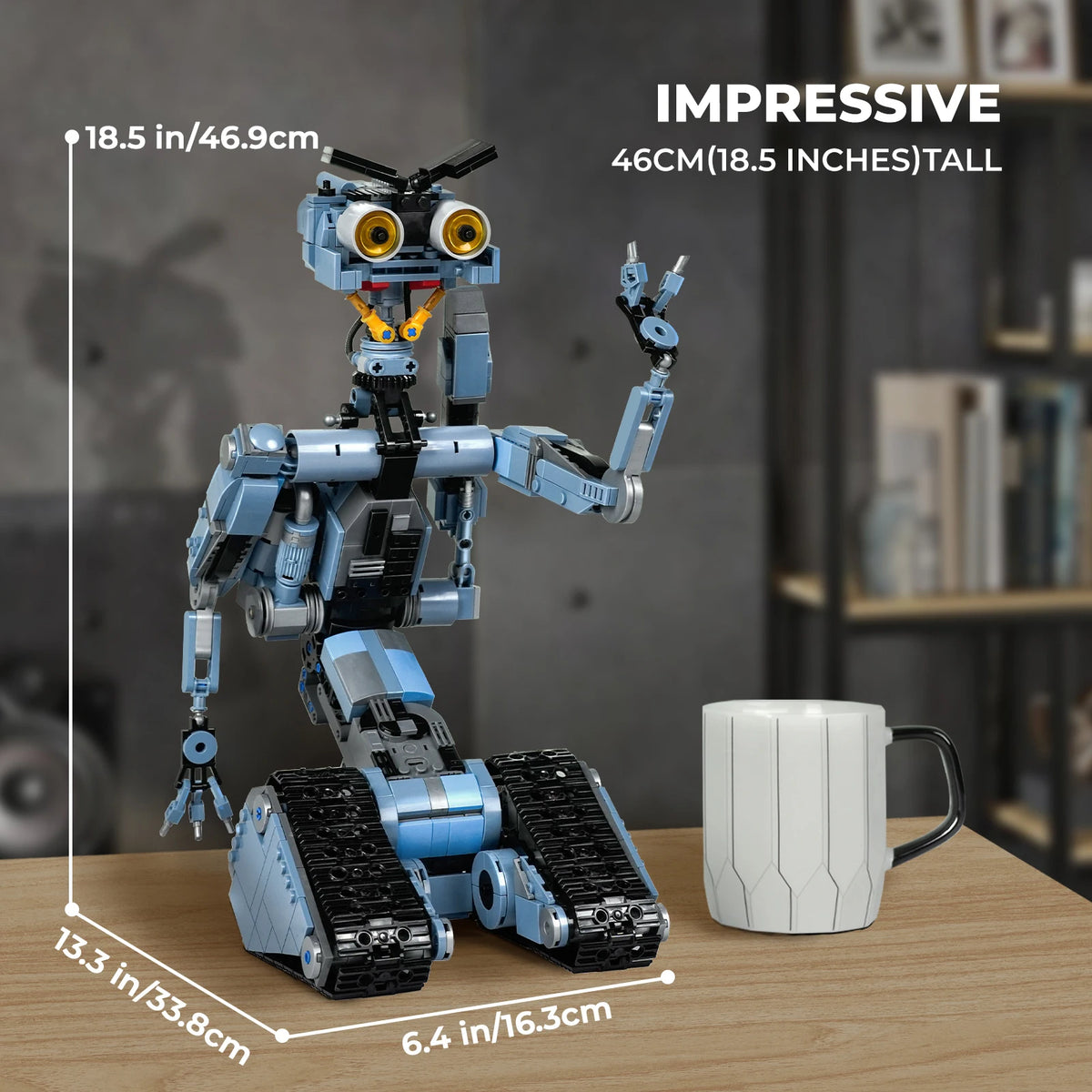 1176 Pieces Johnny 5 Robot Building Blocks Set Short Circuit Robot Model Classic Movie Creative Christmas Gift for Adult Fan