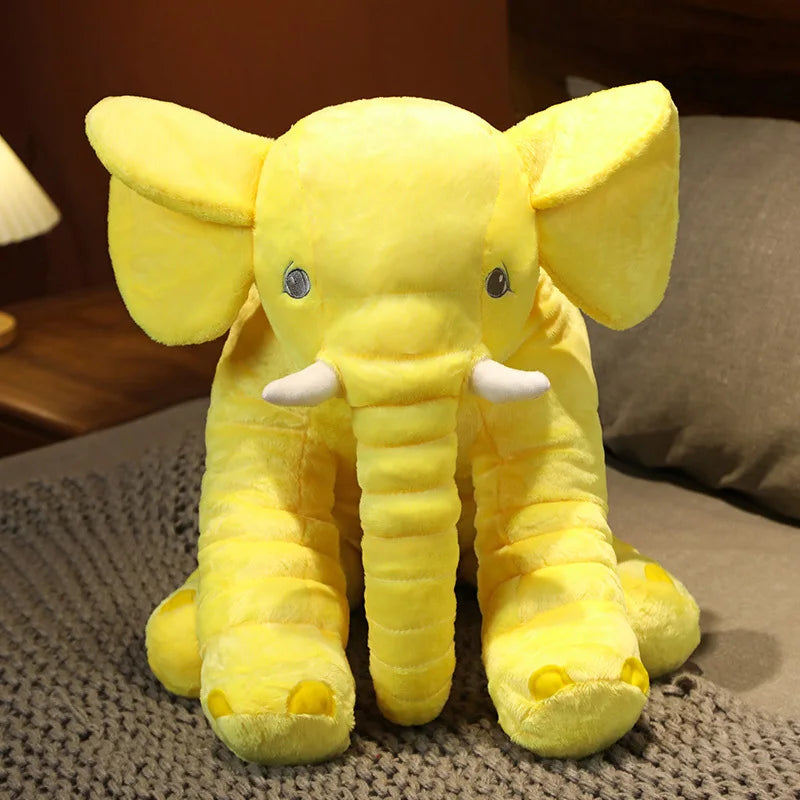 1PC 40cm 60cm Cute Plush Elephant Doll Toy Kids Play Back Cushion Cute Stuffed Elephant Child Accompany Doll Girl Christmas Gift