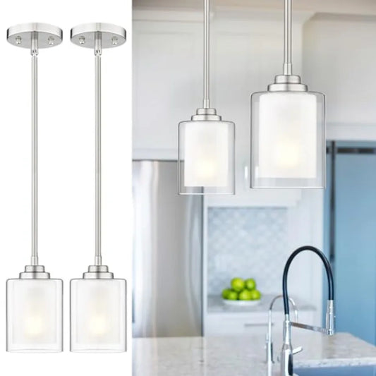 Modern Pendant Light, Modern Pendant Light for Kitchen Island, Hanging Ceiling Light Fixture, Farmhouse Pendant Lighting for Di