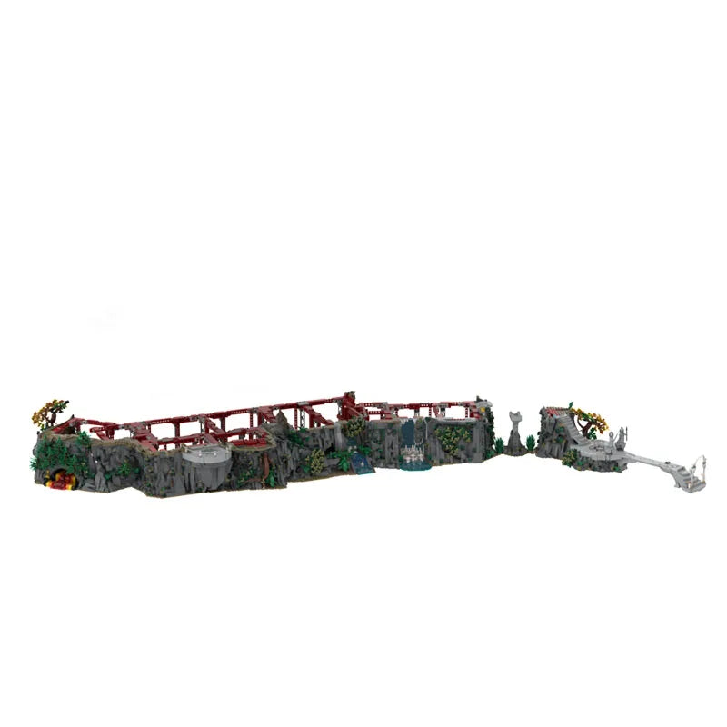 Rivendell House Castle Extension and Mountain Base Architecture Moc Building Blocks Model Assembly Toys Festival Christmas Gifts