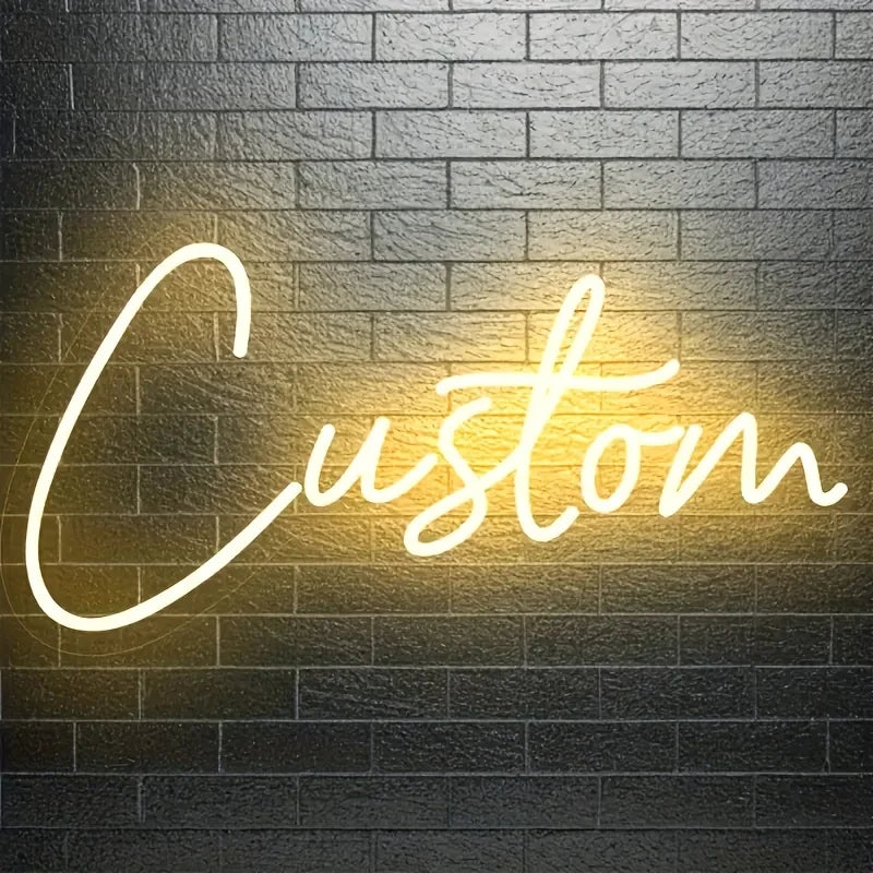 Custom LED Neon Sign USB Powered Name Sign Personalised Wall Decor for Wedding Birthday for Parties Halloween Christmas Gifts
