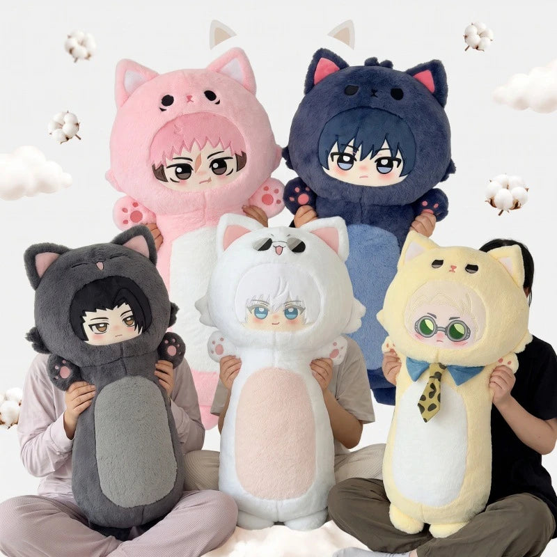 New 80cm Jujutsu Kaisen Plush Toys Cute Soft Stuffed Anime Pillow Cushion Home Decoration Dolls For Kid Birthday Christmas Gift