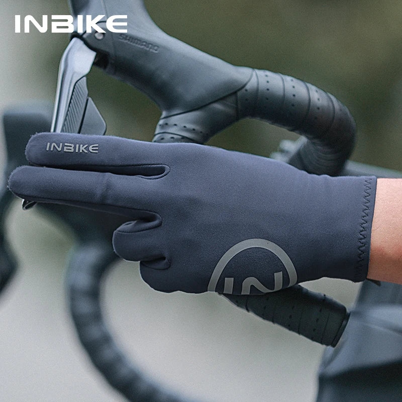INBIKE Autumn Winter Thermal Bicycle Gloves Touch Screen Men Women MTB Road BikeGloves  Sports Fitness Outdoor Cycling Gloves