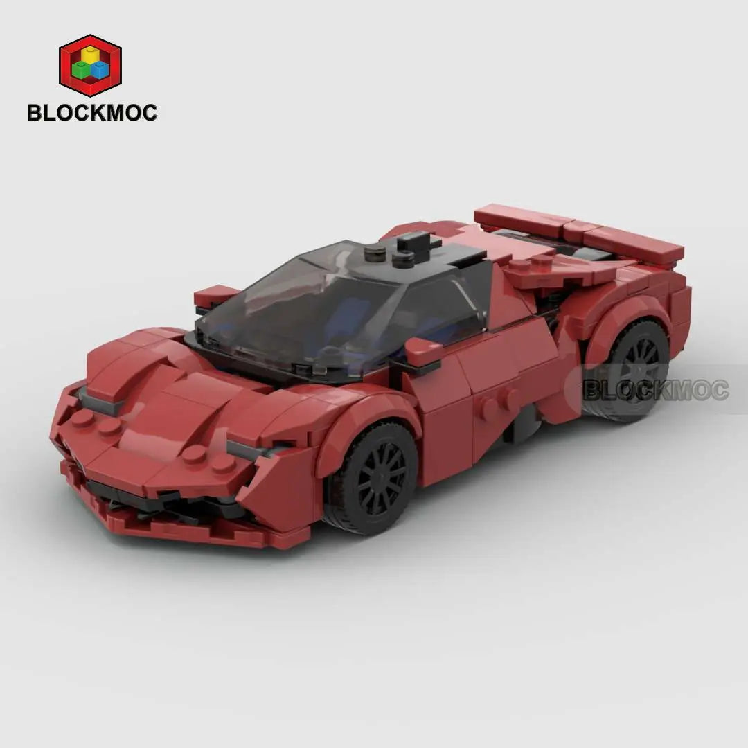MOC Sports Car Classic Toy Building Block Set,Suitable As Birthday, Halloween, Christmas Gifts Decoration Collect
