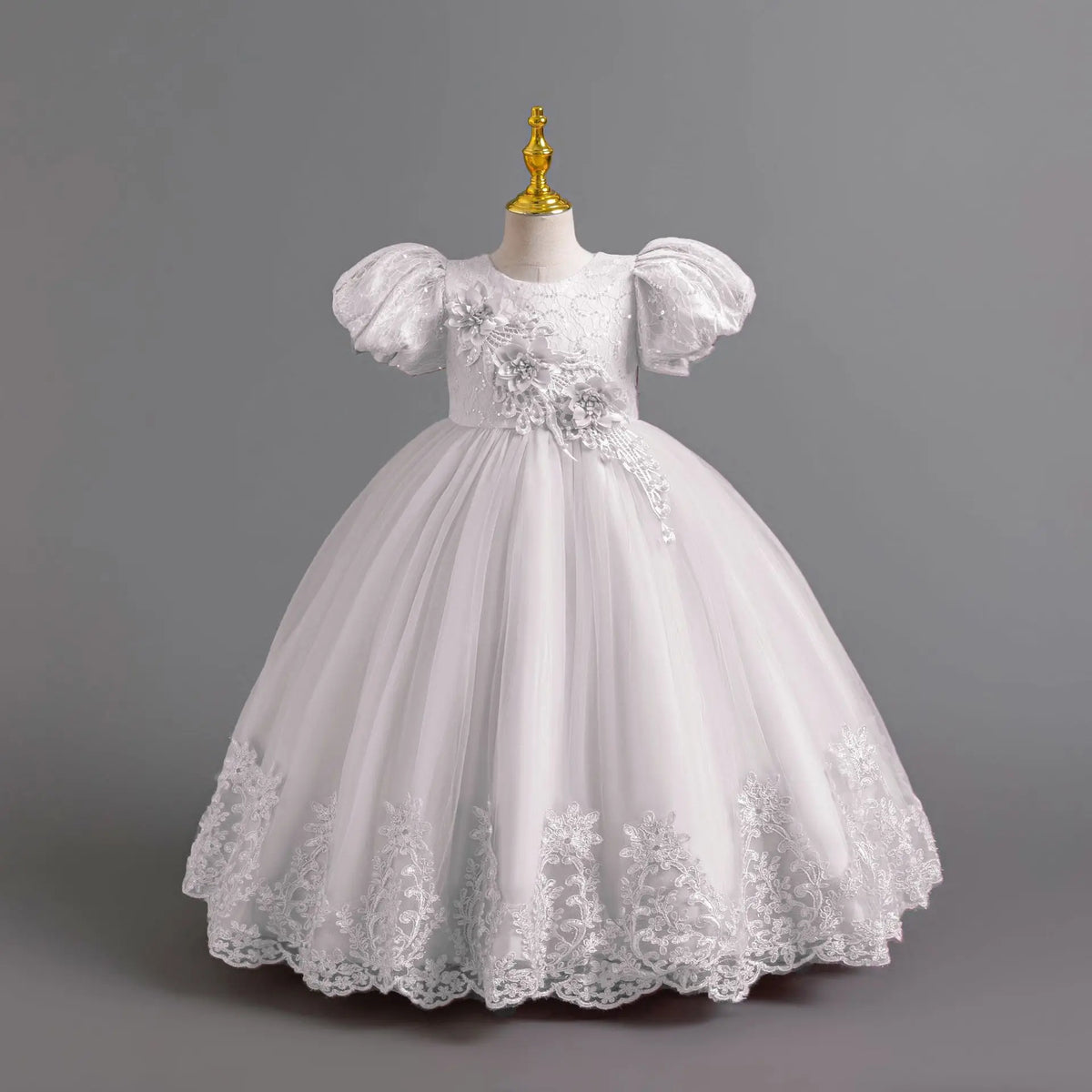 Girls Long Elegant Dresses Christmas Children's Evening Party Prom Red Clothing New Year Clothes 3 7 11 12 Years