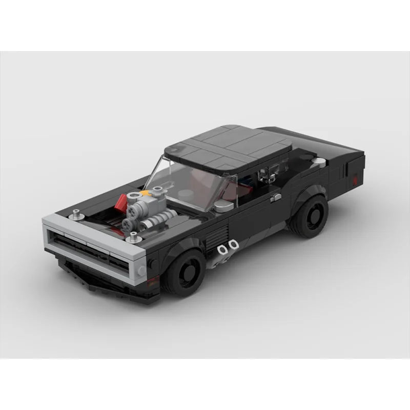 Building Block Model 321 Parts MOC Car 1970 Stud Wide Version Educational Toy For Boys Adults Children Christmas Gift