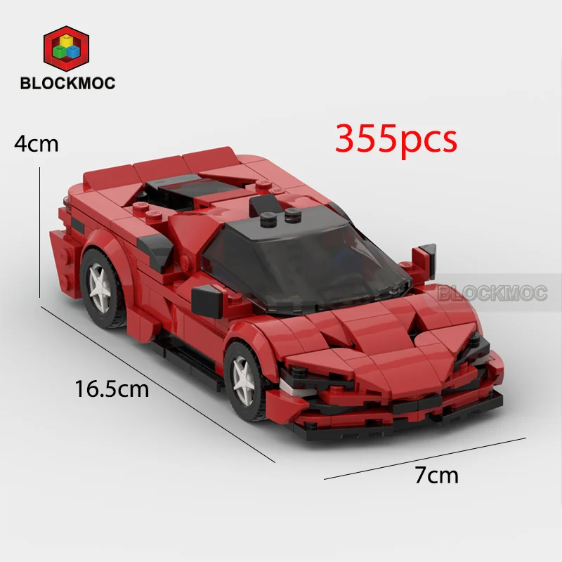 MOC Sports Car Classic Toy Building Block Set,Suitable As Birthday, Halloween, Christmas Gifts Decoration Collect