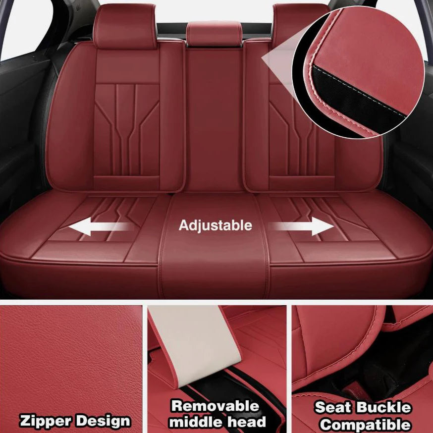 For Honda Car Seat Covers Luxury Leather Front Rear Protectors Cushion 5 Seats Full Surround Protection Seat Covers