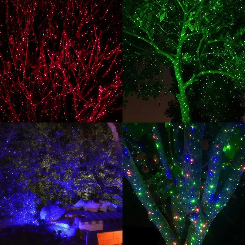 Full Sky Star Laser Projector Firefly Laser Light Landscape Lighting Christmas Party 10W  Stage Lights Outdoor Garden Lawn Lamp