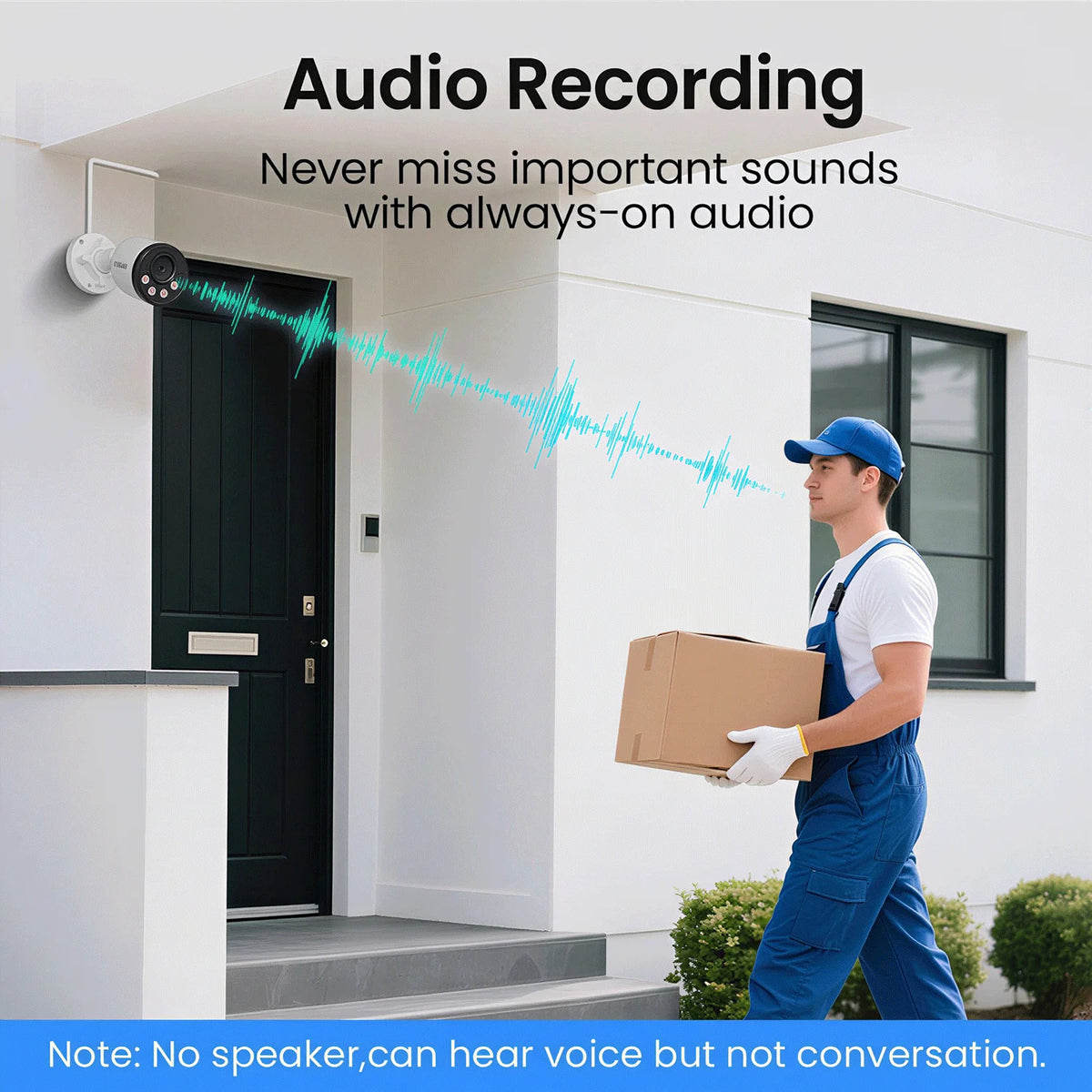 ZOSI C180 4K PoE CCTV Camera System 8MP HD IP Cameras Outdoor Indoor Audio Recording 8CH NVR(16CH Expandable) Video Surveillance
