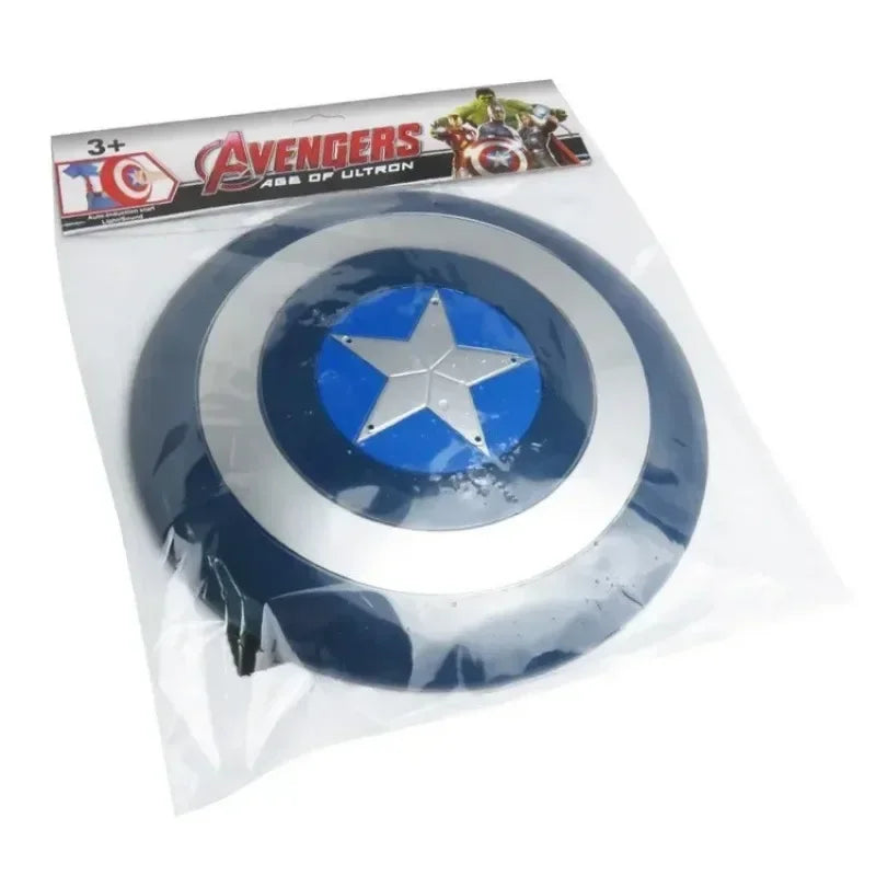 32cm Cosplay America Captain Luminous Light Sound Shield+Mask Costume Fancy Dress Party Anime Stage Show Props Christmas Gift