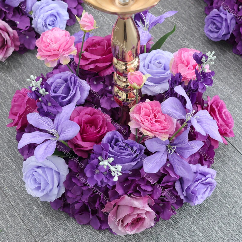 70/50/40/30/20cm New Wedding Table Centerpiece Flower Wreath, Candlestick Decor, Rose, Green Leaf, Floral Arrangement, Christmas