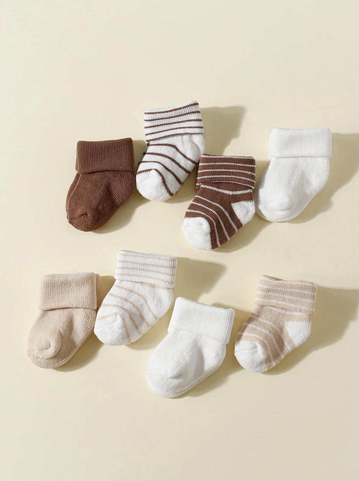 4 Pairs Baby Socks 0-12 Months, Non-Slip Infant Soft Socks for Boys and Girls, Newborn Baby Cute Ankle Socks Spring and Autumn