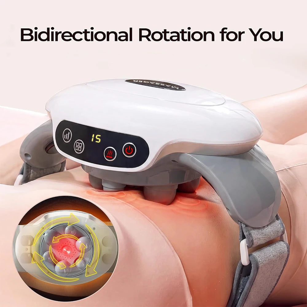Abdominal Massager Electric Stomach Massager for Flattening Belly Multiple-use for Waist Abdomen Back Neck Leg 3 Modes, Rechargeable, Home Office Use, Mother's Day Birthday Christmas Gifts for Women Mom