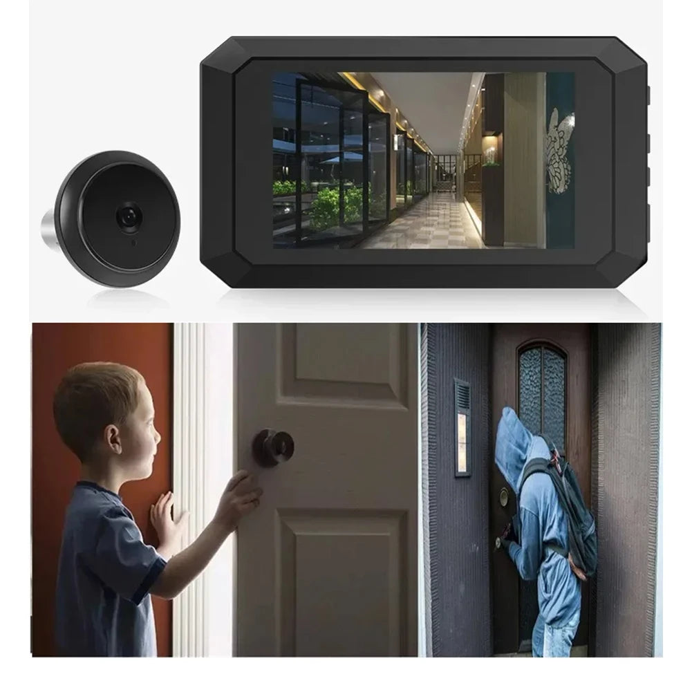 Digital Magic Eye Electronic Viewfinder Night Vision Video Digital Door Viewer 1400mAh Build-in Lithium Battery 1080P Camera