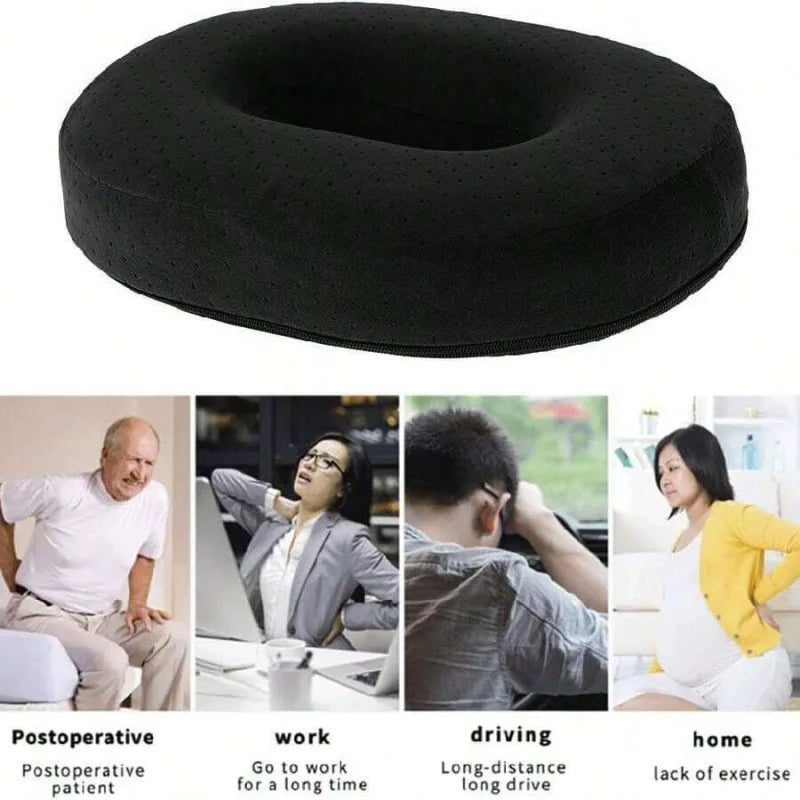 Donut Pillow For Tailbone Pain Bed Sore,Hemorrhoid Pillow Seat Cushion For Long Sitting Butt Pressure Relief Postpartum