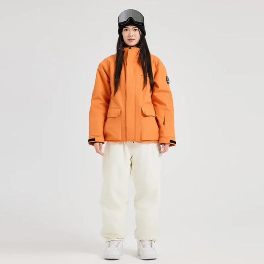 Outdoor Sport Mountain Man Ski Sets Winter Warm Hooded Jacket Women Snow Suits Waterproof Alpine Snowmobile Outfits Clothes