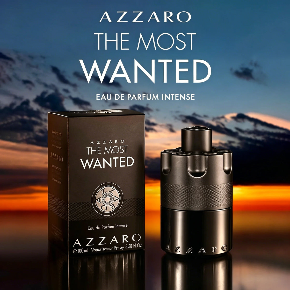 Azzaro The Most Wanted Eau De Parfum Intense - Warm Amber Cologne for Men Fragrance with Cardamom, Caramel & Woody Amber - Long Lasting - Magnetic Mens Scent Perfect for Cool Evenings